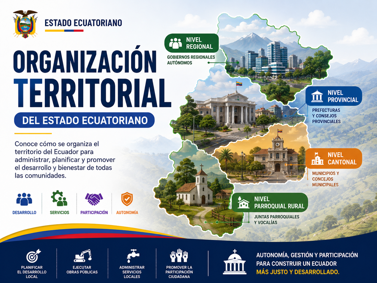 La Organización Territorial del Ecuador y sus Gobiernos Autónomos Descentralizados