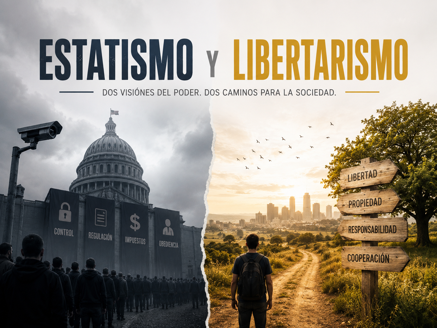 Diccionario: Un modelo cuestionado entre Estatismo y Libertarismo