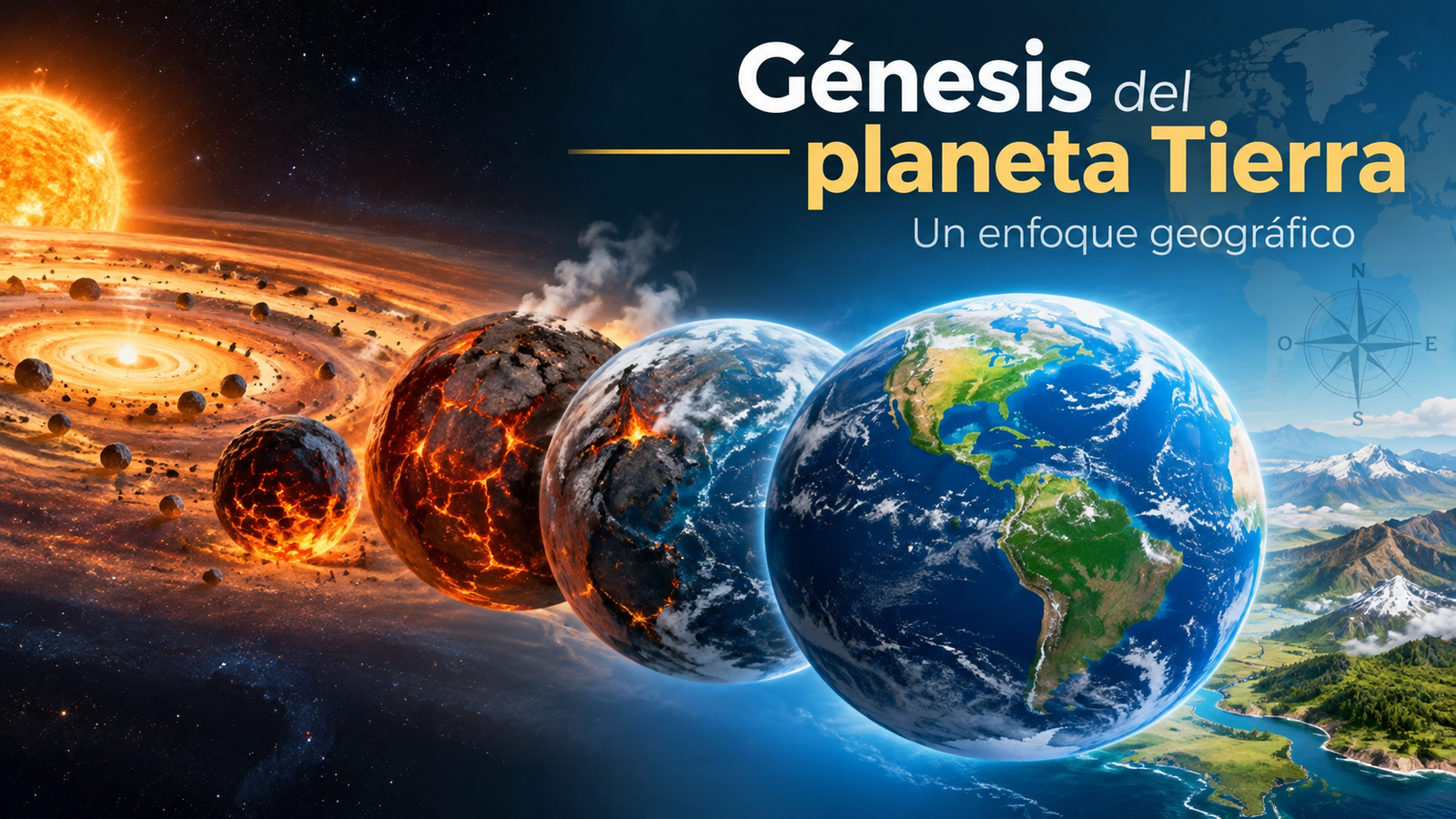Génesis del planeta Tierra, un enfoque geográfico.